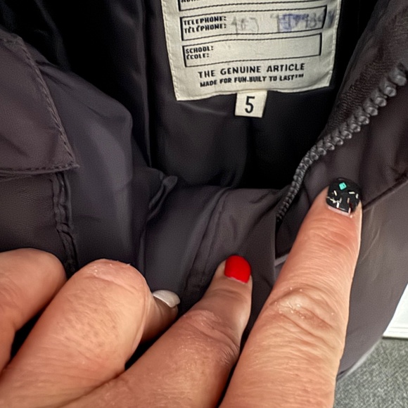 Carters Girls Snowsuit, Pink, grey overalls, jacket, Ski, two piece - Picture 12 of 14